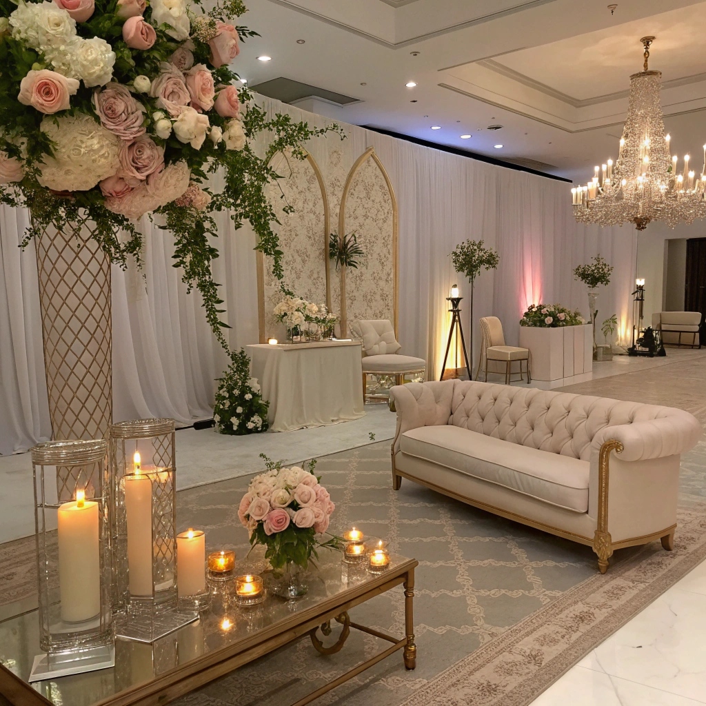 Floral arrangement detail